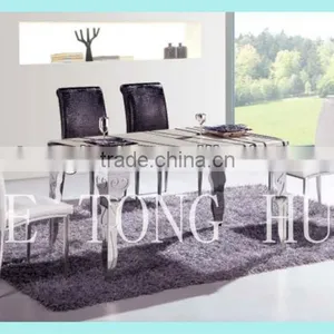 Modern Furniture Dining Table and Chair Set CT-812# Y-602# thumbnail-1