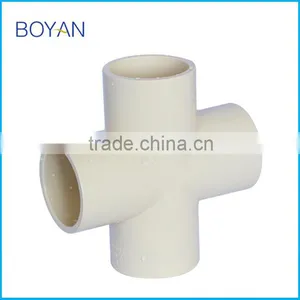 China Suppliers BOYAN Hot Water ASTM2846 Pipe Fitting CPVC Cross Tee thumbnail-1