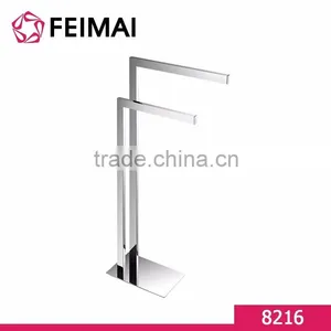 High Quality Free Standing Chrome Plated Paper Towel Holder Rack for Bathroom thumbnail-1