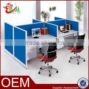 Canton Fair Modern Fashion Design 4 Person Office Screen Call Center Modular Furniture Office Cubicle Partition Workstation thumbnail-1