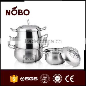 Stainless Steel Cooking Stock Pots With Lid thumbnail-2