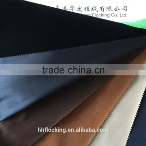 Knitted Polyester Plain Flock Fabric for Cushion thumbnail-1