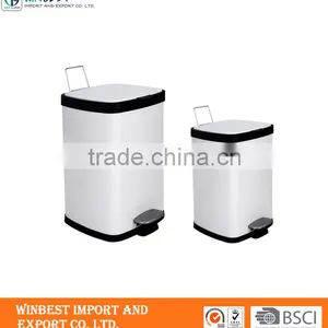 Square Stainless Steel Trash Can Pedal Bin thumbnail-1