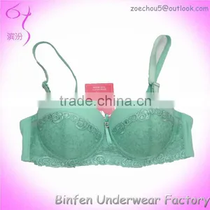 Strapless Ladies Beautiful Bra Sexy Embroider Bra Design thumbnail-1
