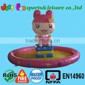 Hot Selling Red Inflatable Pool With Pretty Girl thumbnail-1