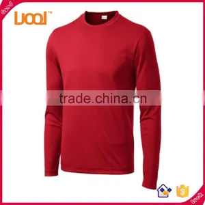 2016 Guangzhou Luoqi Plain Dye Dry Fit T-shirt/summer Fashion Long Sleeve O-neck Tshirt/custom Man Running Gym t Shirt Quality Choice thumbnail-2
