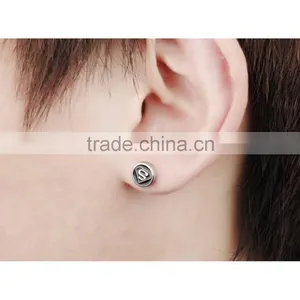 2016 Fashion Stainless Steel Body Jewelry Famous Brand Superman Personalized Earring thumbnail-5