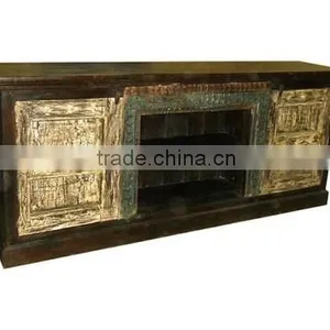 Antique Buffet Sideboard Wooden Furniture Antique Buffet Distressed Antique Buffet With 2 Doors thumbnail-1
