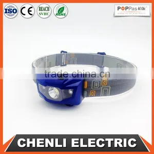 Poppas T16B 2 Red Smd LED +1W Power Led 3AAA Battery Operated Outdoor Waterproof Running Camping Walking Reading Head Lamp thumbnail-1