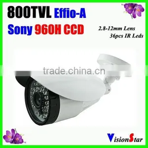 Hot Selling 800tvl Sony Ccd Sensor Effio-A OSD Menu Weatherproof Bullet Camera hd Hidden Security System for Outdoor thumbnail-1