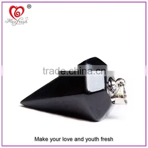 Fashion Pendant Necklace Customized Gemstone Beads New Elegant Natural Rock Crystal Cone-Shaped Pendants, Semi Precious Pendants thumbnail-4