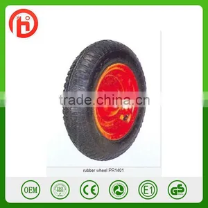 Pneumatic Rubber Wheel PR1401 for Wheel Barrow thumbnail-1