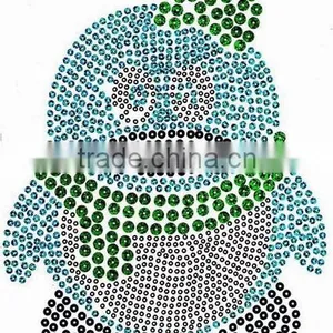 Rhinestone Dance Iron on Transfer Made With Sequins Vinyl Film thumbnail-4