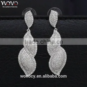 Best Selling Rhodium Plating Leaf Earrings thumbnail-1
