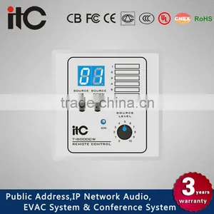 ITC T-8000 Series Audio Remote Volume Control for PA System thumbnail-2