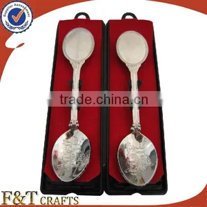 Custom Plating Nickle Bank Souvenir Spoon for Wholesales thumbnail-1