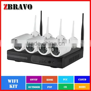4ch 720P WIFI NVR Kit, Wireless Night Vision WIFI Camera, CCTV Wireless Camera thumbnail-1