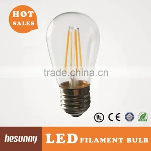 Wholesale 120V E26 S14 Led Filament Bulb Mini Globe 4W thumbnail-1