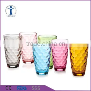 High Quality Personlized Cheaper Colored Water Glass Cup thumbnail-1