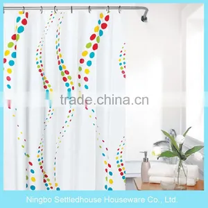 Cheap Price Printed Shower Curtain , Customized Peva Shower Curtain thumbnail-1
