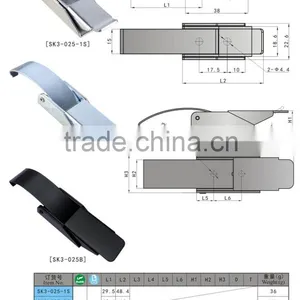 SK3-025-1s Industrial Stainless Steel (SUS 304) Draw Latch thumbnail-3