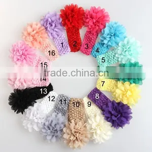 Cute Baby Handmade Flower Headband Infant Elastic Hair Band Gifts Accessory thumbnail-1