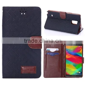 New Style Leather Case Cover, For Samsung Galaxy Note 4 Flip Leather Case Cover D0158 thumbnail-1