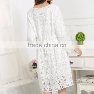 D82522f 2016 Wholesale Korean Long Sleeve Lace Pregnant Women Dresses thumbnail-3