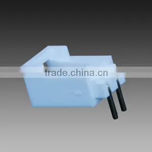24V White PCB Socket 90 Degree for LED Cabinet Lights Connectors With Two Terminals thumbnail-1