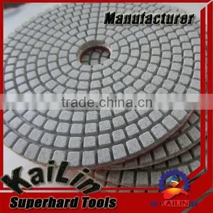 30#-3000# 4inch/100mm Diamond Wet Polishing Pad for Stone Quality Choice thumbnail-1