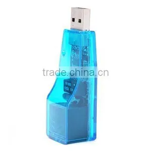 Driver-free USB 2.0 to Rj-45 Ethernet Adapter for Laptops Desktops thumbnail-1