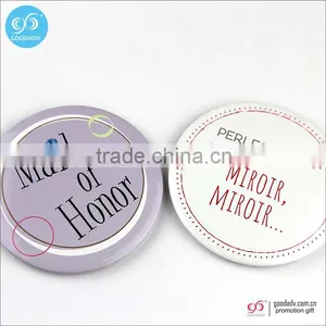 2016 New Style Tinplate Round Shape Mini Flexible Pocket Mirror thumbnail-2