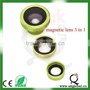 Smartphone Lens Clip on 3 In1 Lens 0.67x Wide Angle Lens+10x Macro Lens+180 Fisheye Lens thumbnail-3