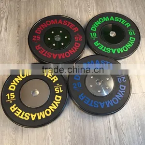 Dynomaster Black Color KG Bumper Plates Rubber Training Equipment Bumper Plates thumbnail-1