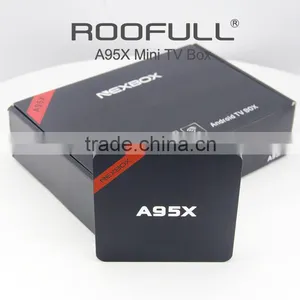 2016 Best Selling S905 Android 5.1 TV BOX Quad Core Smart TV Box A95X NEXBOX With Kodi XBMC Fully Loaded Ott tv Box thumbnail-1
