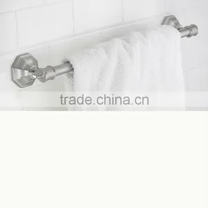 18" Brass Single Towel Bar in Brushed Nickel thumbnail-1