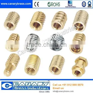 Brass Indian Supply Precision Machined Brass Insert for Plastic thumbnail-1