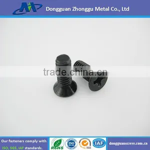 Carbon Steel Philips Flat Head Machine Screw With Black Zinc Coating thumbnail-1