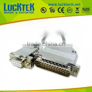 DB25 TO DB9 RS232 Cable, Metal Shell,M/F,HIGH QUALITY thumbnail-1