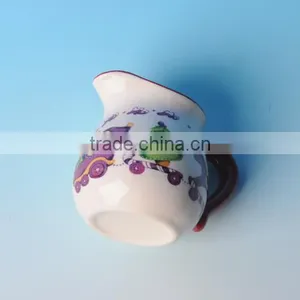 Decorative Ceramic Milk Jug With Santa Claus/tree/horse Painting thumbnail-2