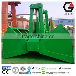 25T Hydraulic Clamshell Grab Deck Crane Grab Bucket Marine Cargo Grapple for Handing Bulk Material thumbnail-1