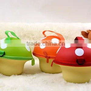 New Design EVA Green Color Mushroom Shape Wholesale Handbag/High Grade Oranger Color Mushroom Handbag for Children thumbnail-1