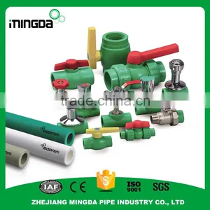 MD 1/2 ,3/4 ,1 Inch Cheap Plastic Ppr Brass Ball Valve for Hot and Cold Water Brass Ppr Stop Gate Valve Pvc Valve Factory thumbnail-1