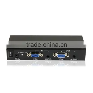 On Promotion 4 Port Vga Splitter With Audio Output and Power Adapter thumbnail-3