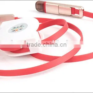 2016 Popular Design 2 in 1 Retractable Usb Cable, Noodle Retractable Usb Cable for Iphone & for Samsung thumbnail-2