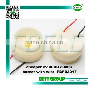 Cheaper 3v 90DB 30mm Buzzer With Wire FBPB3017 thumbnail-1