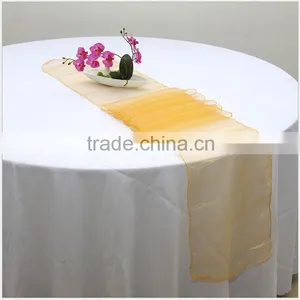 2015 Beautiful Organza Runner Table Linen for Wedding Decoration thumbnail-3