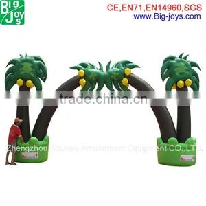 Outdoor Factory Supply Entrance Palm Tree Advertising Inflatable Arch for Promotion thumbnail-1