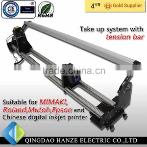 Take Up Reel With Tension Bar for Large Format Printer thumbnail-1
