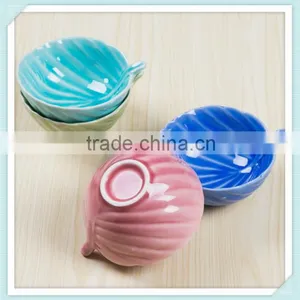 Ceramic Leaf Shape Bowl With Leaf Design Fruit Bowl thumbnail-5
